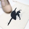 Zerodeko 2pcs Womens Pointe Shoe Bag Drawstring Shoe Bags for