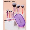 Travel Makeup Brush Set, 10 Pcs Easy-taken Travel Mini Cosmetic