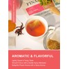 TeeLux Ginger Peach Turmeric Tea Bags, Warm Ginger with Tart