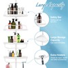 Corner Shower Caddy Tension Pole, Rustproof Bathtub Storage Organizer with