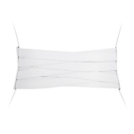 XZQTIVE Wide Elastic Belts for Women Dresses Black Waist Corset Belt for Women Fashion Wide Stretchy Belts, White, 80cm