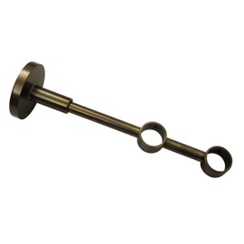 Gardinia Carrier bracket Ø 20 mm bronze 12/6, Metal, 12 x 12 x 0.02 cm