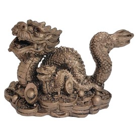 Mode Dela Casa Chinese Zodiac Resin Parent-child Ruyi Dragon Auspicious Dragon Yun Dragon Good Fortune Lucky Lucky Lucky Feng Shui Figurine 1 Piece