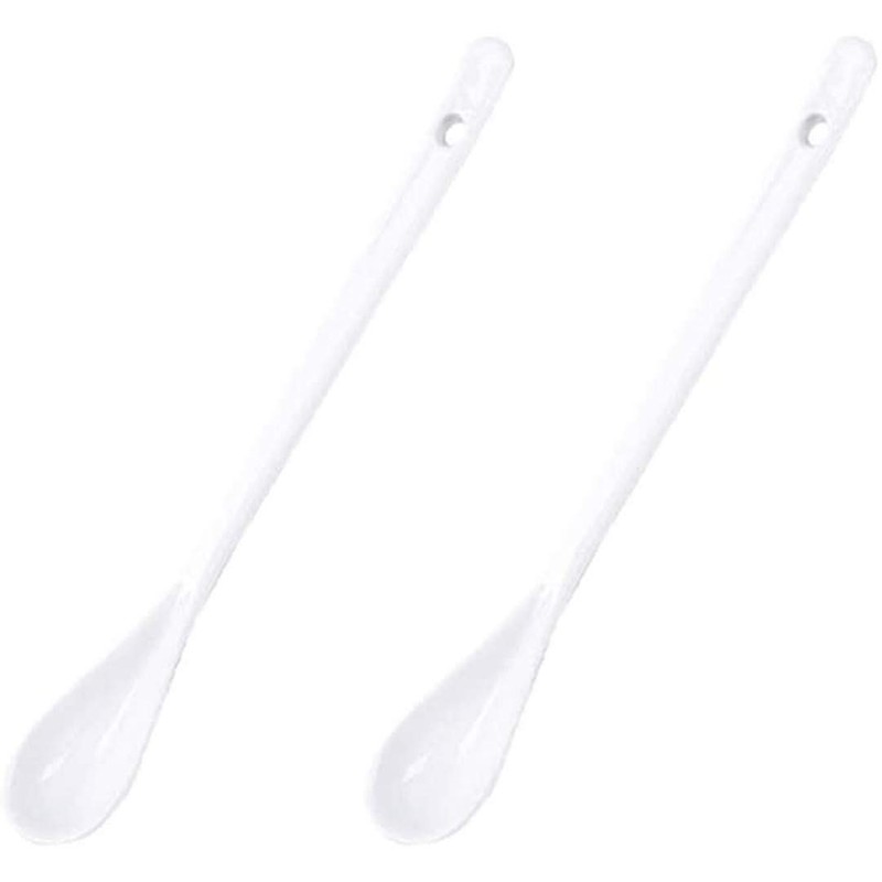 ProLeo 5 Tablespoons Ceramic Coffee Spoon Long Handle Mixing Spoon