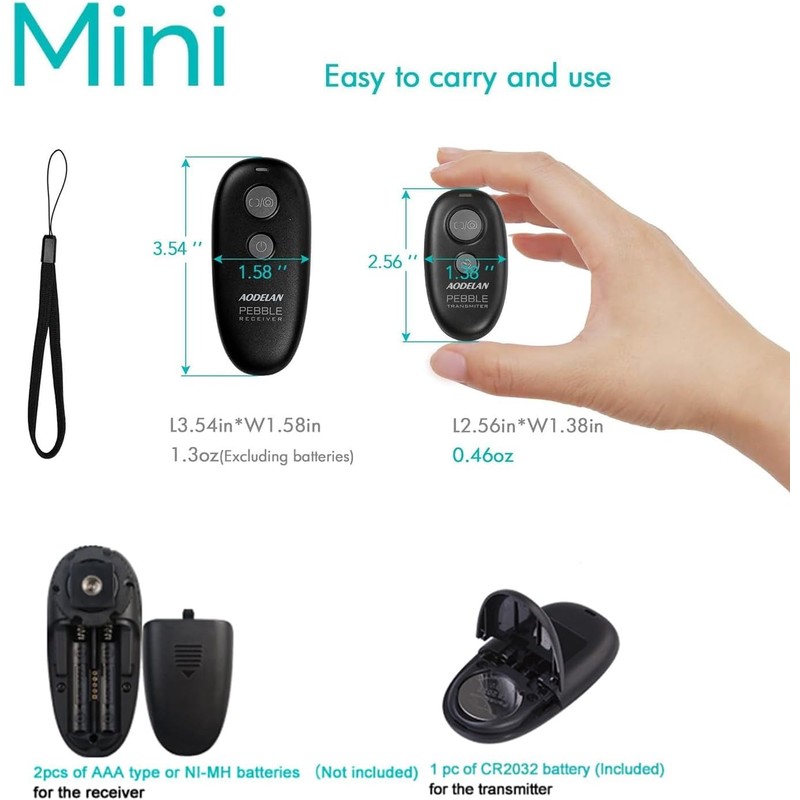 Hanpusen Remote Shutter Release for Canon, Camera Remote Control for