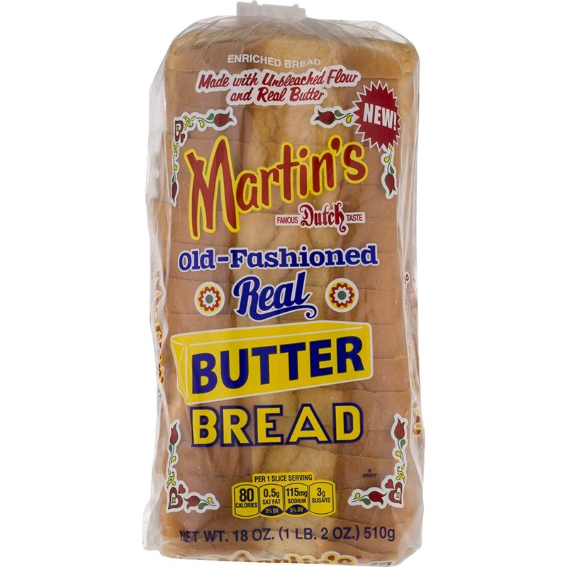 Martin's Old-Fashioned Real Butter Bread- 16 slice 18 oz. (3