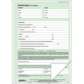 Sigel KV420 Purchase Agreement (Common) DIN A4 Pack of 25