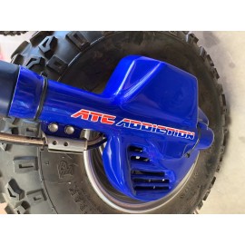 ATC Addiction Front Fork & Disc Guards BLACK Honda ATC350X ATC 350X 85 86 Maier