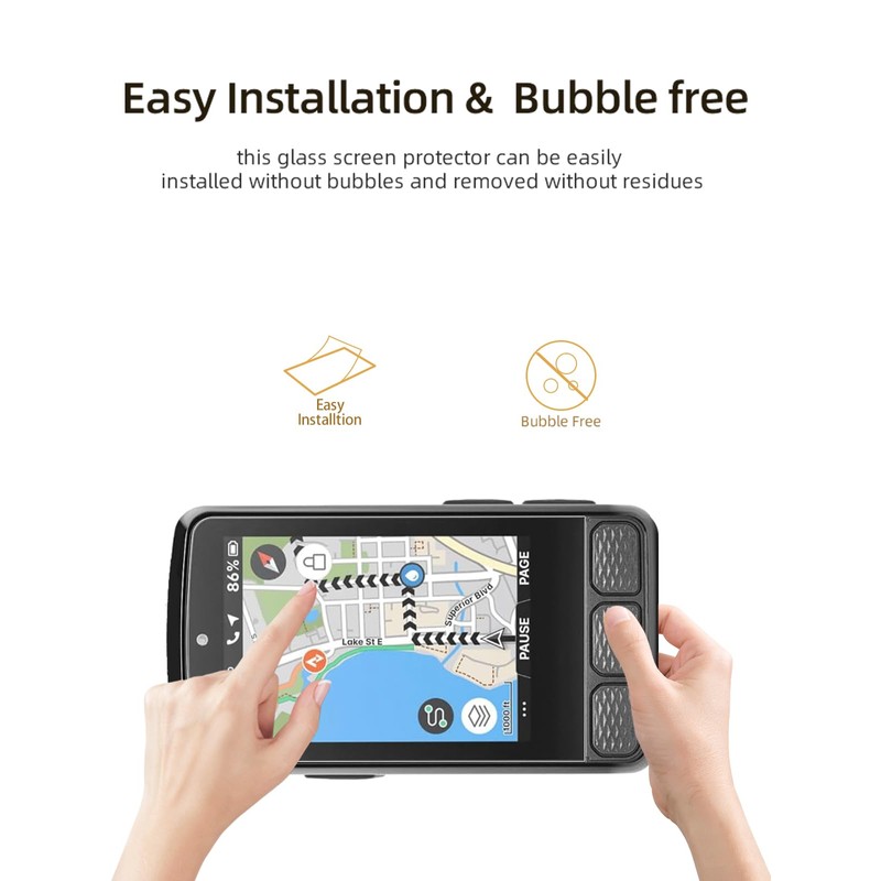 WUNIAK Screen Protector for Wahoo ELEMNT ROAM V3 GPS Cycling/Bike