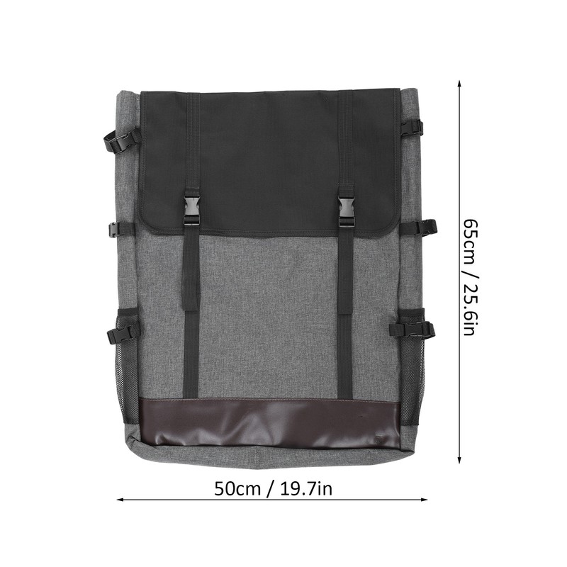 Gray Drawing Board Bag Waterproof 4K Sketchpad Backpack Large Capacity
