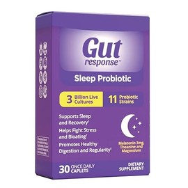 Sleep Probiotic for Men & Women, Slows Down Digestive Aging, Supports Sleep and Recovery, Promotes Healthy Gut, Vegan, Gluten Free & Soy Free, 3 Billion CFU, 30 Caplets