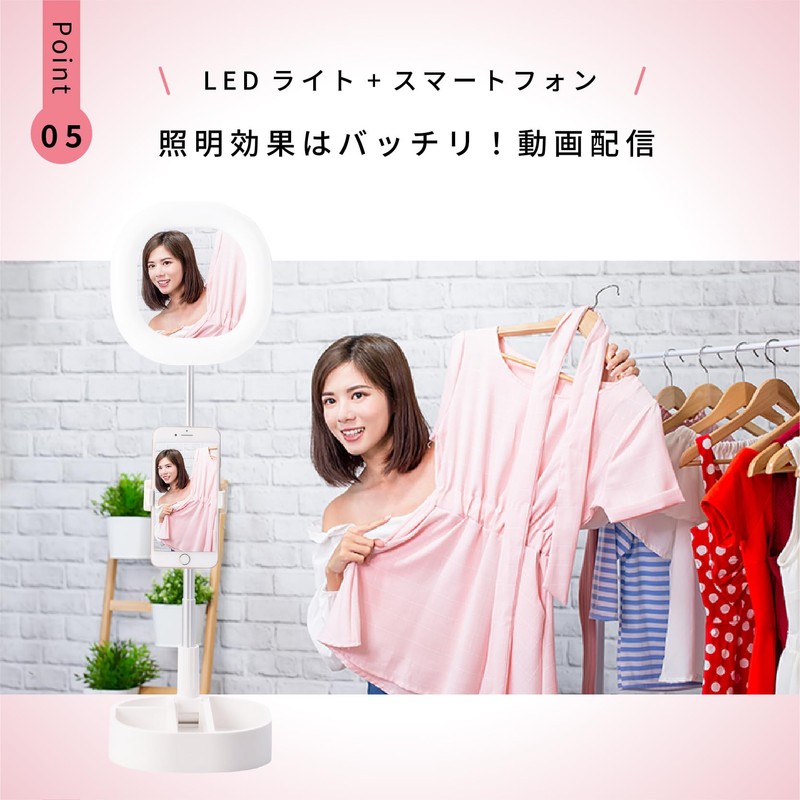 Etsumi VE-2283 VLOG Kawami Light Square, Black