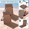 Karenhi 4 Pcs Foldable Pool Chairs Portable Poolside Chairs for