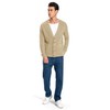 Men's Long-Sleeve Cardigan Sweater - Classic V Neck Button Down