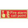 VSafety 13022AX-G Fire Equipment Sign, "Fire Alarm Call Point", Plastic,