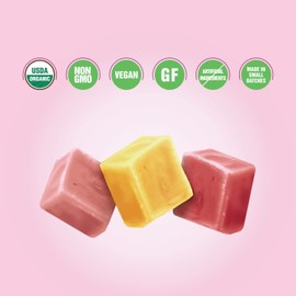Lovely Candy Co. Organic Chewy Candies 5oz Bag (6-pack) | Natural Strawberry, Lemon & Cherry Flavors | Vegan, Gluten Free, Non-GMO, No Artificial Ingredients, Individually Wrapped