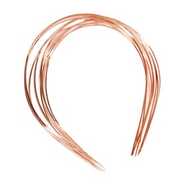 Baoblaze 10 Pieces DIY Blank Headband Base,Tiara Metal Hair Hoop,Headpiece for Hair Bow Photo Props Hair Accessories Artificial Flower, rose gold, 1.5mm