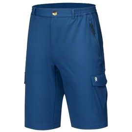 Little Donkey Andy Men's Lightweight Quick Dry Stretch Shorts for Hiking Cycling Travelling Dark Blue S