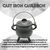 Reusable 4 Inch Cast Iron Cauldron Candle with Lid and