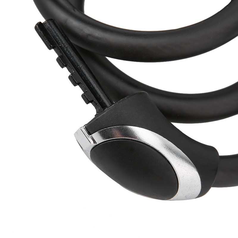 Bicycle Cycling Riding Steel Cable Lock Four digit Light Password