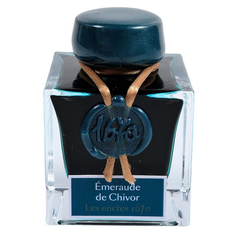 Jacques Herbin Collection 1670 15035JT Ink Bottle 50 ml Emerald