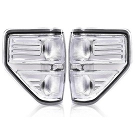 G-PLUS Tail Lights Brake Lamps w/Bulb Compatible with Ford F150 2009-2014 FO2818148, FO2819148 Clear Lens Luces Traseras, Faros Traseros Left & Right Rear LampsAssembly