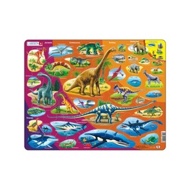 Larsen HL1 Natural History - Triassic Period to Today, English Edition, 85 Piece Boxless Tray & Frame Jigsaw Puzzle