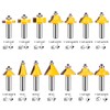 UTRUSTTO Router Bits 70 Pieces, 1/2 Inch Shank Tungsten Carbide