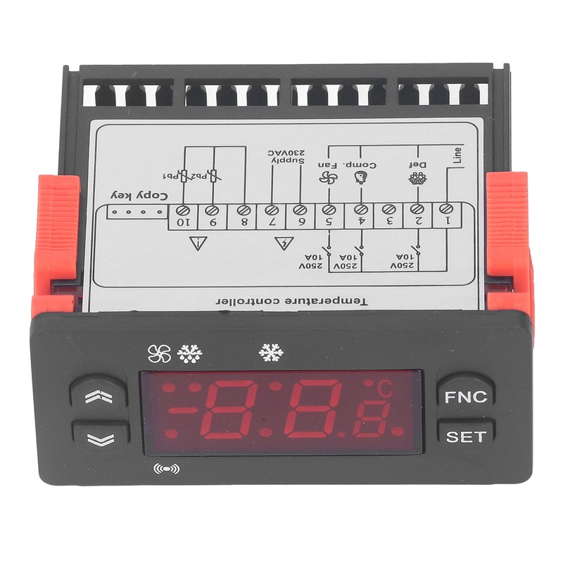 Temperature Controller Fahrenheit Celsius Switchable Digital Display NTC Sensor Thermostat