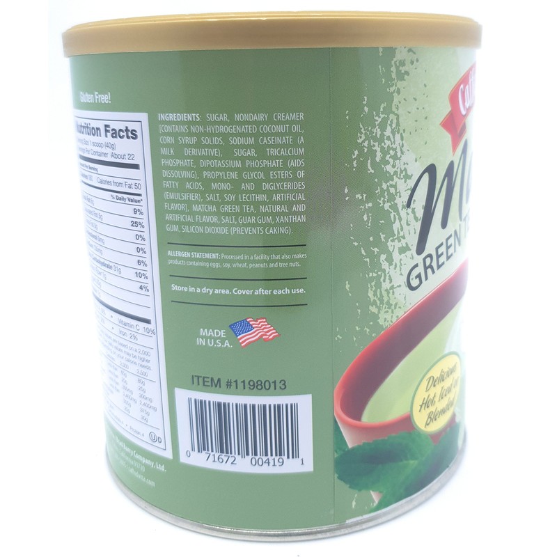 Caffe D'Vita Matcha Green Tea Mix - 32oz