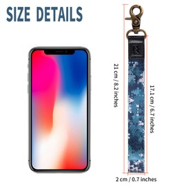 IronSeals Wrist Hand Lanyard, Camouflage Pattern Wristlet Strap for Keys Key Chain Holder