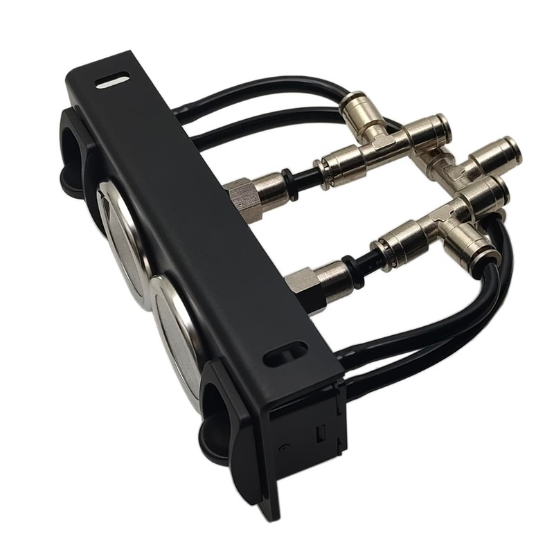 NYSUS Dual Air Gauge Controller Panel Paddle Valve Gauge with