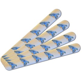 Eastern Bluebird Watercolor Northeastern Bird Double-Sided Nail File Emery Board Set 4 Pack