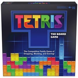 Spin Master Games, Tetris: The Board Game, Play the Classic Puzzle Game Tetris in Real Life, Multiplayer Head-to-Head Puzzle Challenge, 2-4 Players, for Ages 8 & Up