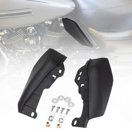 KIWI MASTER New Mid-Frame Air Heat Shield Deflectors Compatible for 2009-2023 Harley Touring/Trick Electra/Street/Tri/Road Glide King CVO, Matte Black