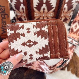 Montana West Wrangler Wallets for Women Boho Aztec Card Holder WG2203-W005LCF