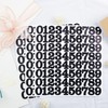 5 Sheets 1 Inch Black Number Stickers for Marking, Classifying,