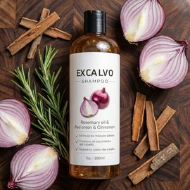 Champú De Cebolla, con cebolla roja, extracto de canela, aceite de romero, apoya el crecimiento del cabello más rápido, apoya la plenitud del cabello, 7oz/6.8 fl oz (1)