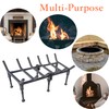TAFIEDA Fireplace Log Holder. 18 Inches Heavy Duty Solid Steel