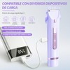 Edecor Depiladora Eléctrica Rasuradora Mujer Doble Cabezal