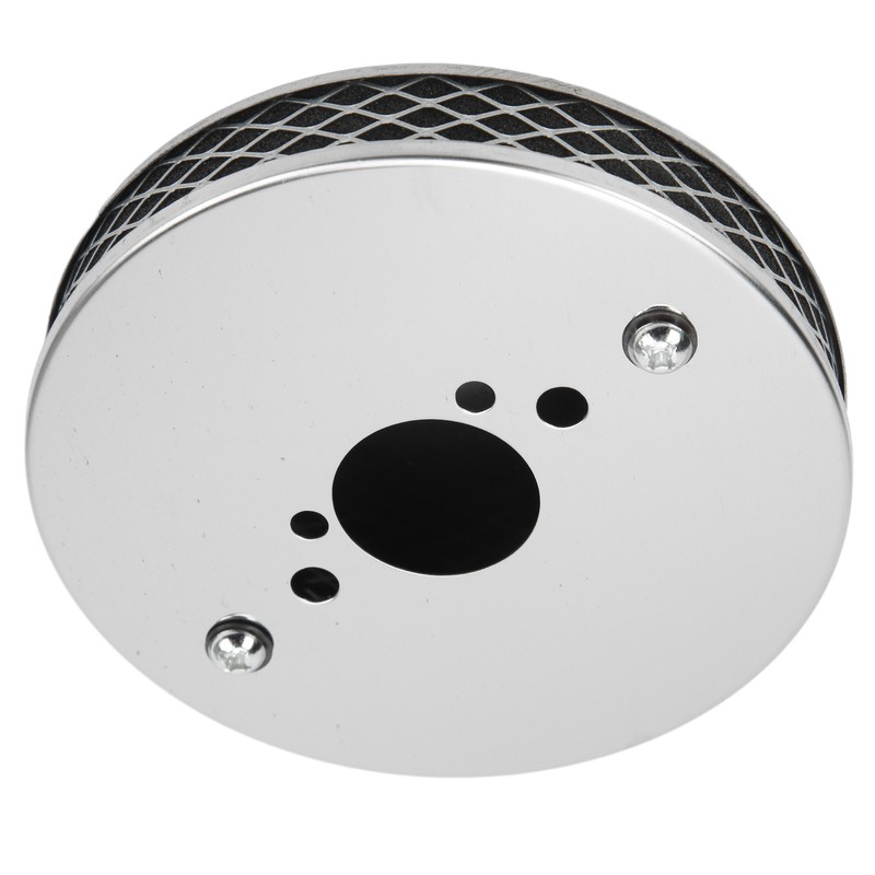 14x3cm High Flow Air Filter Chrome Metal Replacement for SU