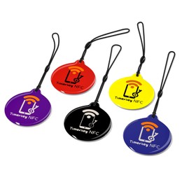 TimesKey NFC Tags NFC Keyfob / Ntag215 Chip 504 Bytes Memory / Compatible with Amiibo Tagmo/NFC Tag Crystal Resin Material, Pack of 10