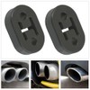 2 Pcs New Universal Exhaust Rubber Black Exhaust Pipe Hanger