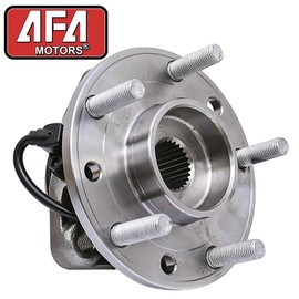 AFA Motors 2Pcs 4WD Front Wheel Hub and Bearing Assembly 513124 Fit for 4x4 Chevy S10, Blazer, GMC Jimmy, Sonoma, Oldsmobile Bravada, Isuzu Hombre 5 Lug w/ABS