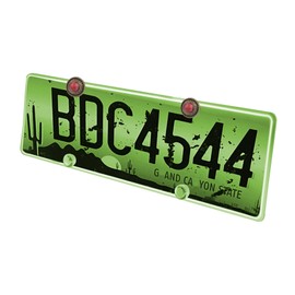 Lunsom License Plate Screw Kit,Round Shape License Plate Fastening License Plate Frame Screws License Plate Bolts for Replacement Kit,Red