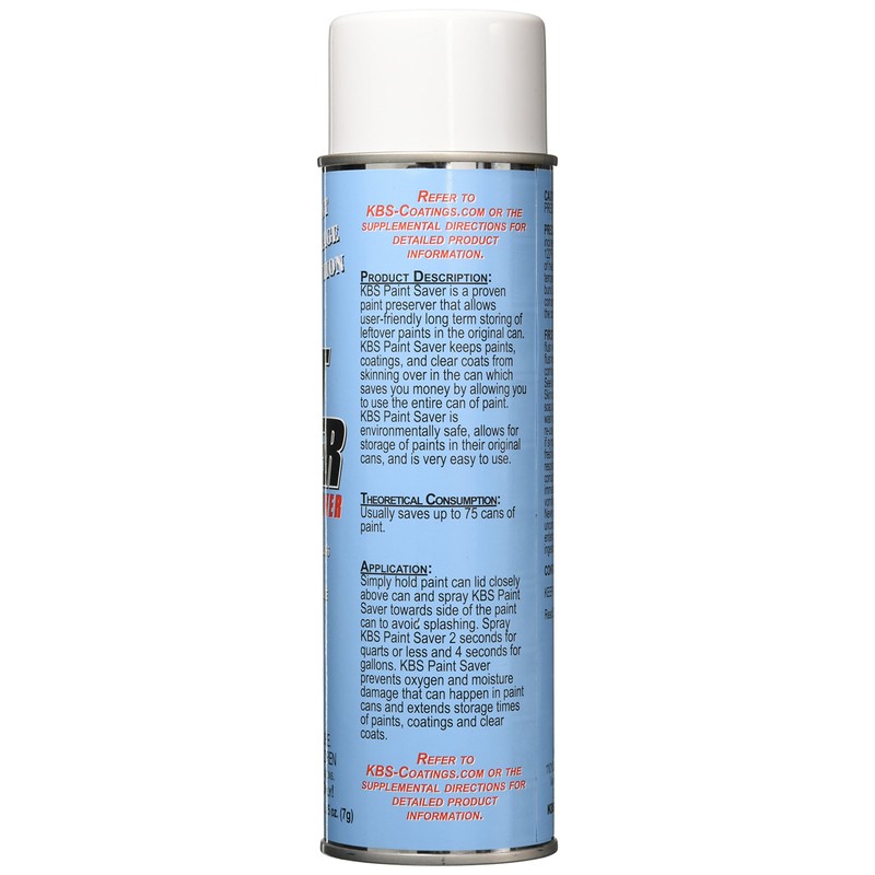 KBS Coatings Aerosol Can KBS Paint Saver.25 oz, Transparent
