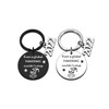 LUOKIFUR 2022 Graduation Inspirational Keychain Souvenir Stainless Steel Graduation Keyring