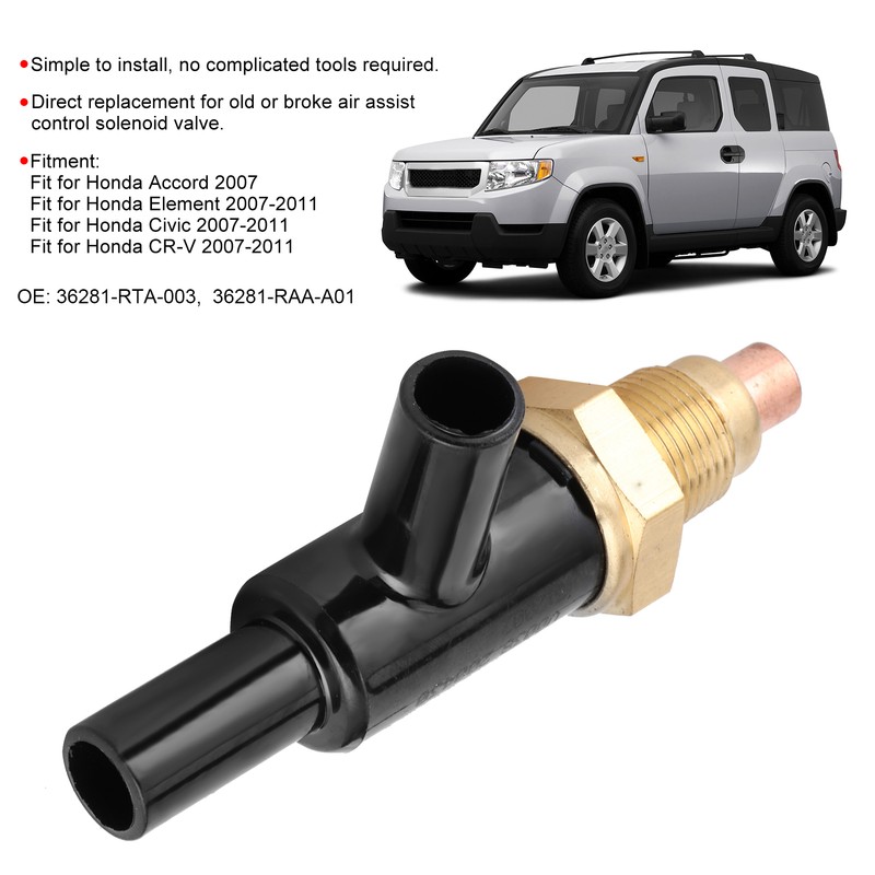 Air Assist Control Solenoid Valve 36281RTA003 Fit for Element Civic