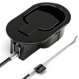 EDO Metal Recliner Handle Replacement Parts with Cable, Universal Sofa Chair Couch Release Lever Pull Handle, Fits Ashley and Major Recliner Brands Manufacturers, Exposed Cable Length 4.7"