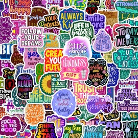 300PCS Motivational Stickers, Inspirational Positive Affirmation Stickers for Vision Boards, Adults, and Kids; Encouraging for Water Bottles, Laptops, and Kindles